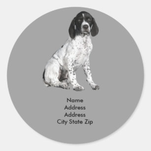 Duits Shorthaired Pointer Puppy Address Label