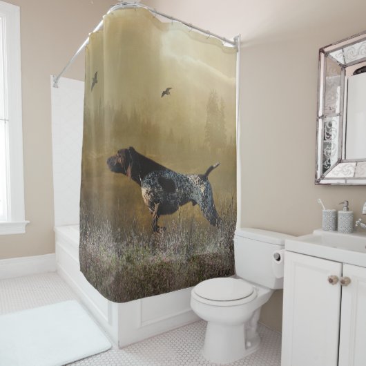 Duits Shorthaired Pointer (SAP) - Shower Curtain Douchegordijn (In situ)