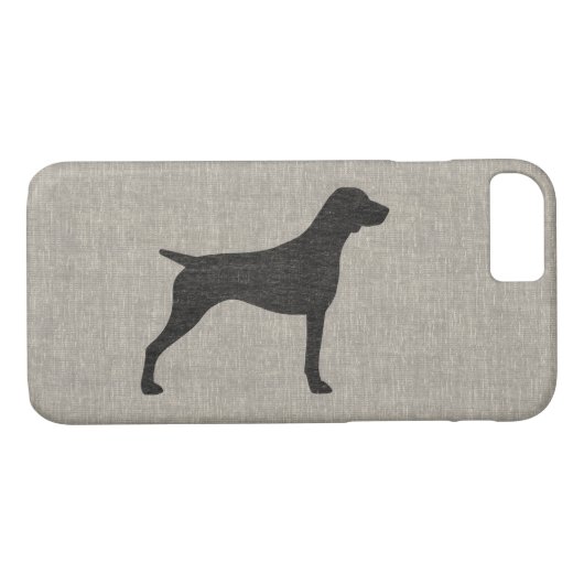 Duits Shorthaired Pointer Silhouette Case-Mate iPhone Case (Achterkant (Horizontaal))