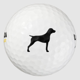 Duits Shorthaired Pointer Silhouette Golfballen