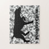 Duits Shorthaired Pointer silhouette Legpuzzel (Verticaal)