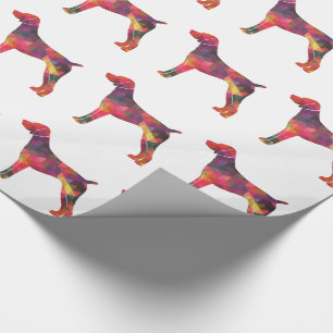 Duits Shorthaired Pointer Silhouette multi Cadeaupapier