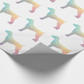 Duits Shorthaired Pointer Silhouette pastel Cadeaupapier (Hoek)
