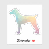 Duits Shorthaired Pointer Silhouette pastel Sticker (Vel)