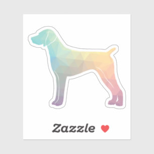 Duits Shorthaired Pointer Silhouette pastel Sticker