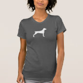Duits Shorthaired Pointer Silhouette T-shirt (Voorkant)