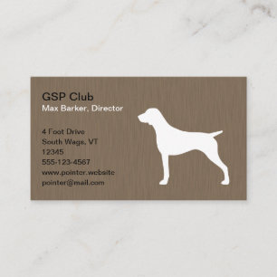 Duits Shorthaired Pointer Silhouette Visitekaartje