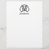 Duits Shorthaired Pointer Stationery Letterhead Briefhoofd (Voorkant)