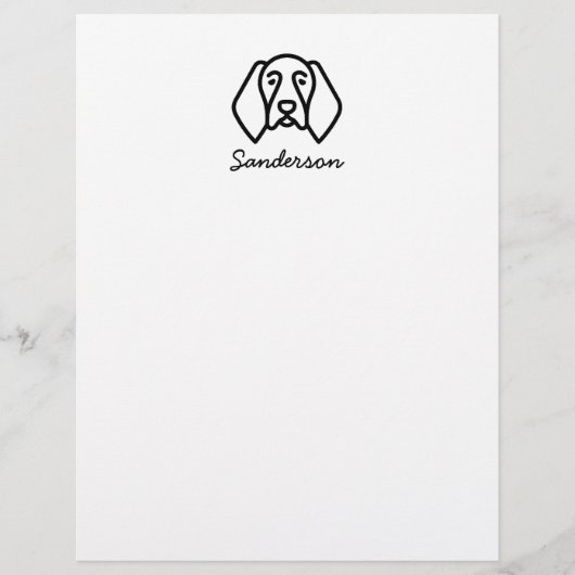 Duits Shorthaired Pointer Stationery Letterhead Briefhoofd (Voorkant)