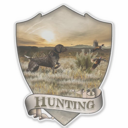 Duits Shorthaired Pointer Sticker (Voorkant)