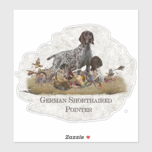 Duits Shorthaired Pointer Sticker (Vel)