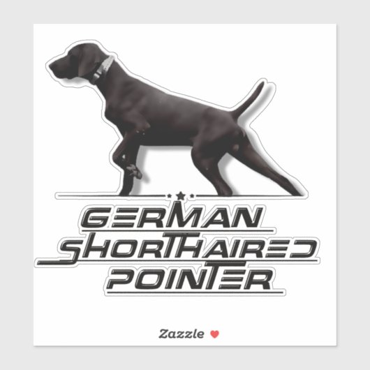 Duits Shorthaired Pointer Sticker (Vel)