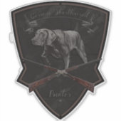 Duits Shorthaired Pointer Sticker (Voorkant)