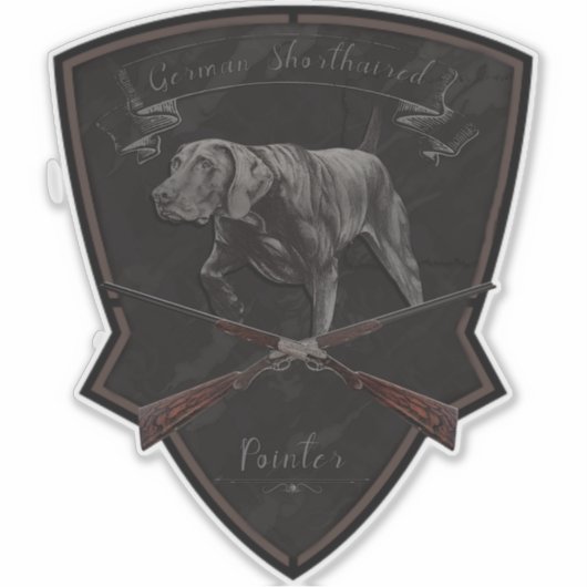 Duits Shorthaired Pointer Sticker (Voorkant)