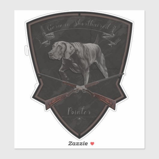 Duits Shorthaired Pointer Sticker (Vel)