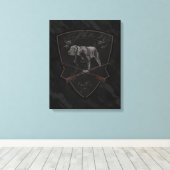 Duits Shorthaired Pointer — Tapestry Canvas Afdruk (Insitu (Houten vloer))