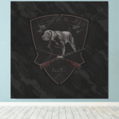 Duits Shorthaired Pointer — Tapestry Canvas Afdruk (Insitu (Houten vloer))