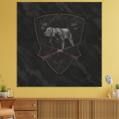 Duits Shorthaired Pointer — Tapestry Canvas Afdruk (Insitu (Woonkamer))