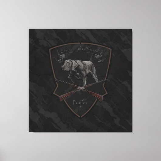 Duits Shorthaired Pointer — Tapestry Canvas Afdruk (Voorkant)