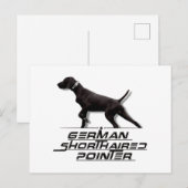 Duits Shorthaired Pointer Tapestry Square Sticker Briefkaart (Voorkant / Achterkant)