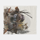 Duits Sierkussen voor het aftappen van kruimachine Fleece Deken (Voorkant (Horizontaal))