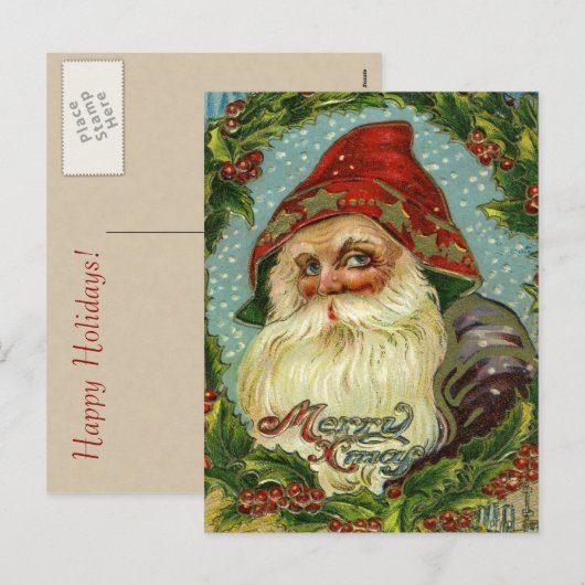 Duits Sinterklaas Briefkaart (Voorkant / Achterkant)