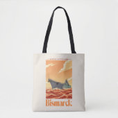 Duits Slagschip Bismarck - Oude Marineposter Tote Bag (Voorkant)