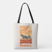 Duits Slagschip Bismarck - Oude Marineposter Tote Bag (Achterkant)