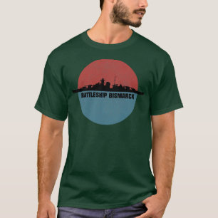 Duits slagschip Bismarck WO2 schip Edit T-shirt