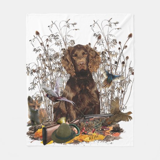 Duits-Spanjaard, Wachtelhund Fleece Deken (Voorkant)