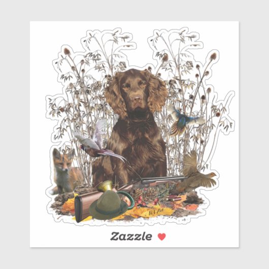 Duits-Spanjaard, Wachtelhund Sticker (Vel)