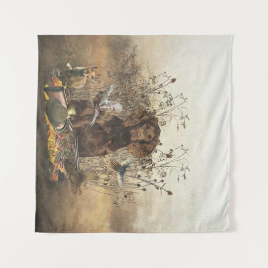 Duits-Spanjaard, Wachtelhund Wandkleed (Voorkant (horizontaal))