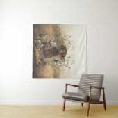 Duits-Spanjaard, Wachtelhund Wandkleed (In Situ (horizontaal))