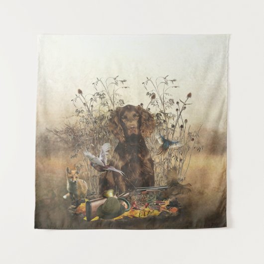 Duits-Spanjaard, Wachtelhund Wandkleed (Voorkant)