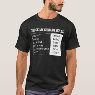 Duits spreker taal vertaler feit bitte ger t-shirt