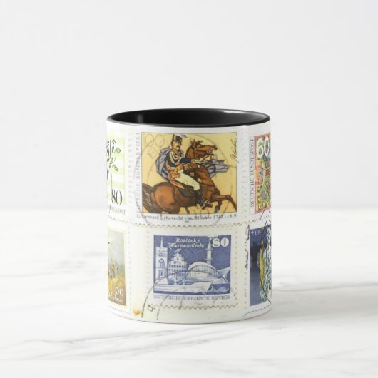 Duits-Stamps Collage 1 Mok (Midden)