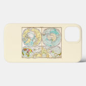 Duits-Taal Polar Map Hoesje-Mate iPhone Case (Achterkant (horizontaal))