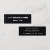 Duits Visitekaartje met lage sleutel (Voorkant / Achterkant)