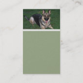 Duits Visitekaartje Shepherd (Achterkant)