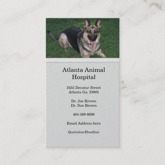 Duits Visitekaartje Shepherd (Voorkant)