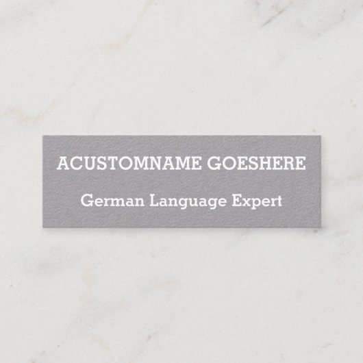  Duits Visitekaartje van taaldeskundigen (Voorkant)