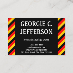 Duits Visitekaartje van taaldeskundigen