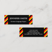 Duits Visitekaartje van taaldeskundigen (Voorkant / Achterkant)