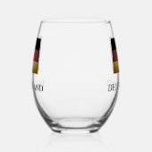Duits vlaggendouane stemless wijnglas Wijnglas Zonder Voet (Links)