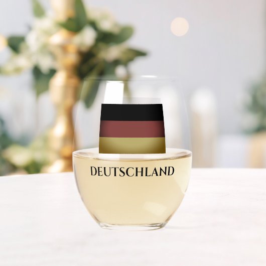 Duits vlaggendouane stemless wijnglas Zonder Voet (Insitu (Huwelijk))