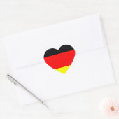 Duits vlaghart hart sticker (Envelop)