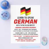 Duits vlagontwerp, Duitse taalcursus Advert. Flyer (Enkel)