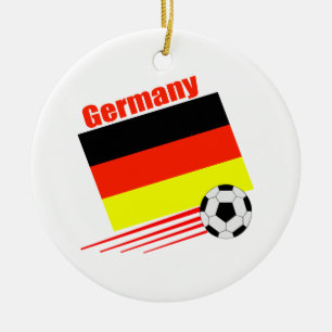Duits voetbalteam keramisch ornament