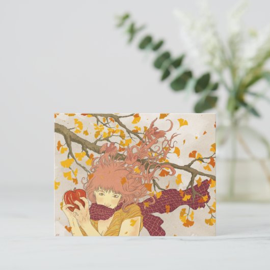 Duits voor het najaar briefkaart (Staand voorkant)