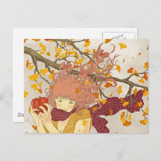 Duits voor het najaar briefkaart (Voorkant / Achterkant)